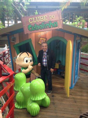 Maurício de Sousa na Chácara Turma da Mônica