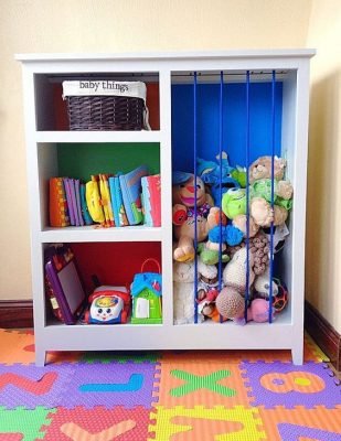 organizar bichos de pelucia