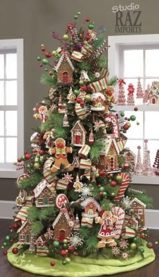 arvore de natal com Ginger bread
