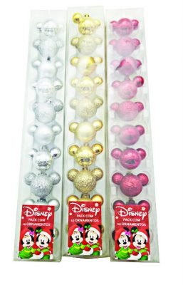 Pack com 10 ornamentos Disney