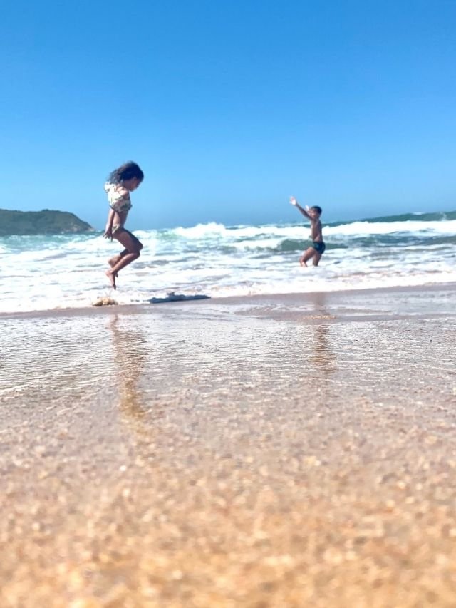 Garopaba: Praia do Silveira com crianças