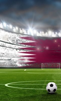 campo futebol bandeira qatar