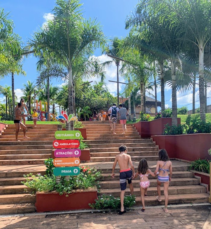 entrada do Hot Beach Olimpia