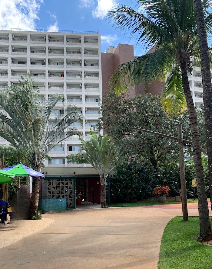 Entrada do Hot Beach Resort, dentro do parque aquático