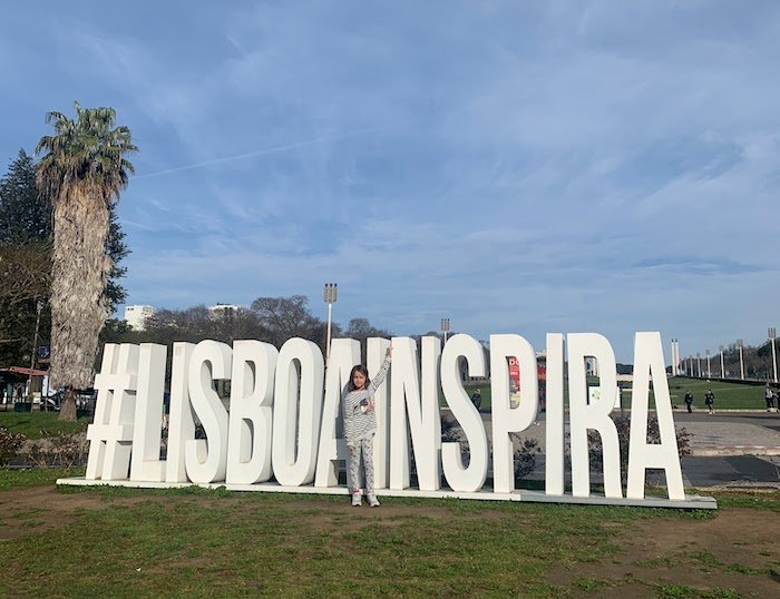 letreiro Lisboa inspira