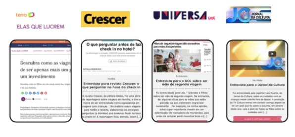 na mídia_entrevistas Cátia Noronha do blog Mães em Viagem