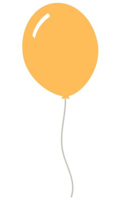 balão de festa amarelo