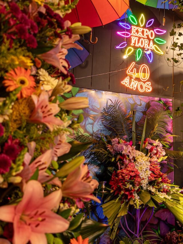 letreiro expolflora 40 anos