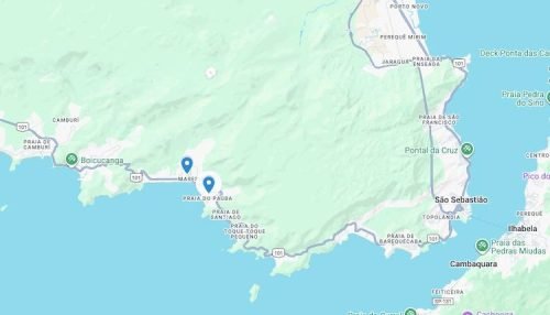 Mapa Praia de Paúba localização