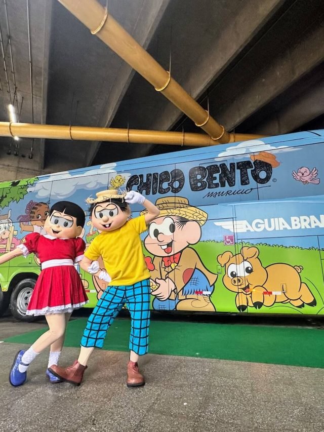 Ônibus do Chico Bento diverte passageiros pelo Brasil