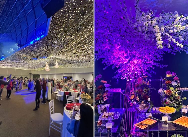 Jantar de gala do Blue Tree Thermas de Lins