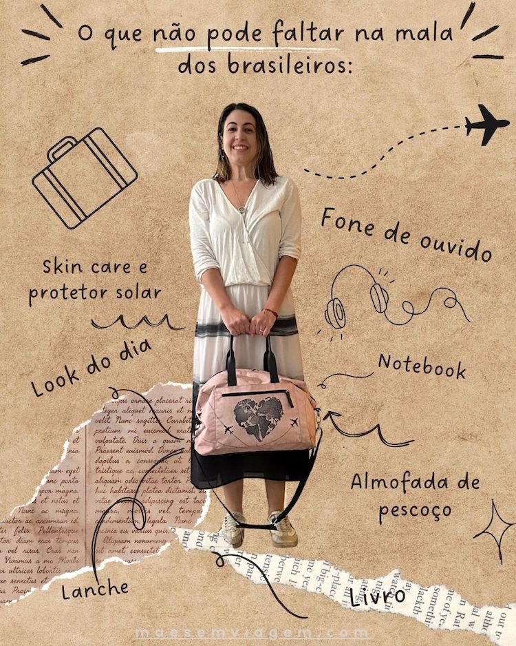 O que não pode faltar na mala de viagem dos brasileiros