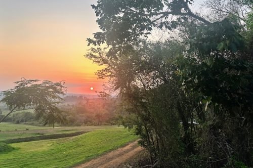 Por do sol no chale bem te vi brotas