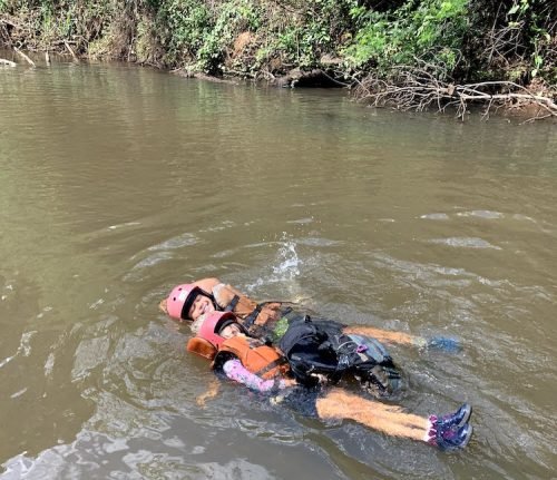 Rafting em Brotas com crianças com Viva Brotas_flutuação