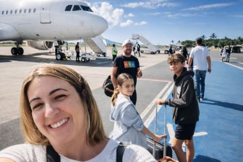 Catia no aeroporto de Navegantes